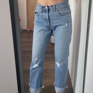 Levi's 501 Classic Blue Denim Jeans